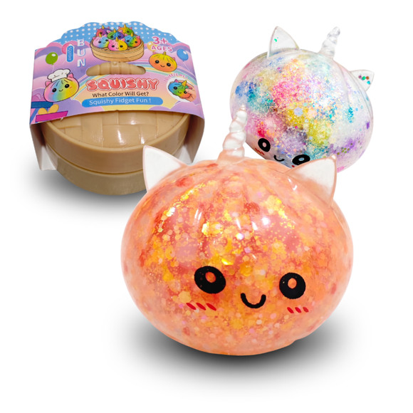 Squishy Dumpling Pack 2 Juguete Antiestres Fidget Tamaño Chico De Unicornio Hidrogel Sorpresa