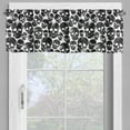 thumbnail image 2 of Ambesonne Gothic Valance Pack of 2, Grunge Black Skulls, 42"X18", Black White, 2 of 5