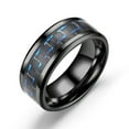 Adult Fashion New Threecolor Fiber Couple Ring Titanium Steel Ring Rings for Teen Girls Rings