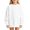White, variant on Ruyang Youth Girls Oversized Sweatshirt Drop Shoulder Crewneck Kids Long Sleeve Pullover Soft Polyester Casual Basic Tops
