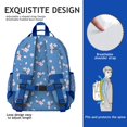 thumbnail image 5 of Vintage watercolor botanical student backpack, lightweight and multi-layered, featuring tropical blooms, Peony, and garden flowers, ideal as a birthday gift., 5 of 6