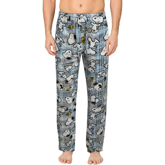 COCO BRANDS Mens Pajama Pants - Peanuts Snoopy Sleepwear PJ - Cozy and Soft Pajamas for Men (S-XL)