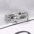 thumbnail image 3 of LYMAYTER Men Ring Finger Ring - Polished, Exquisite Carving, Geometric, 3 of 7