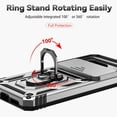 thumbnail image 5 of for Google Pixel 8 Case with Slide Camera Cover HD Screen Protector [Military Grade 16ft. Drop Tested] Magnetic Ring Holder Kickstand Protective Phone Case for Google Pixel 8 2023 (6.2 inch), Black, 5 of 5
