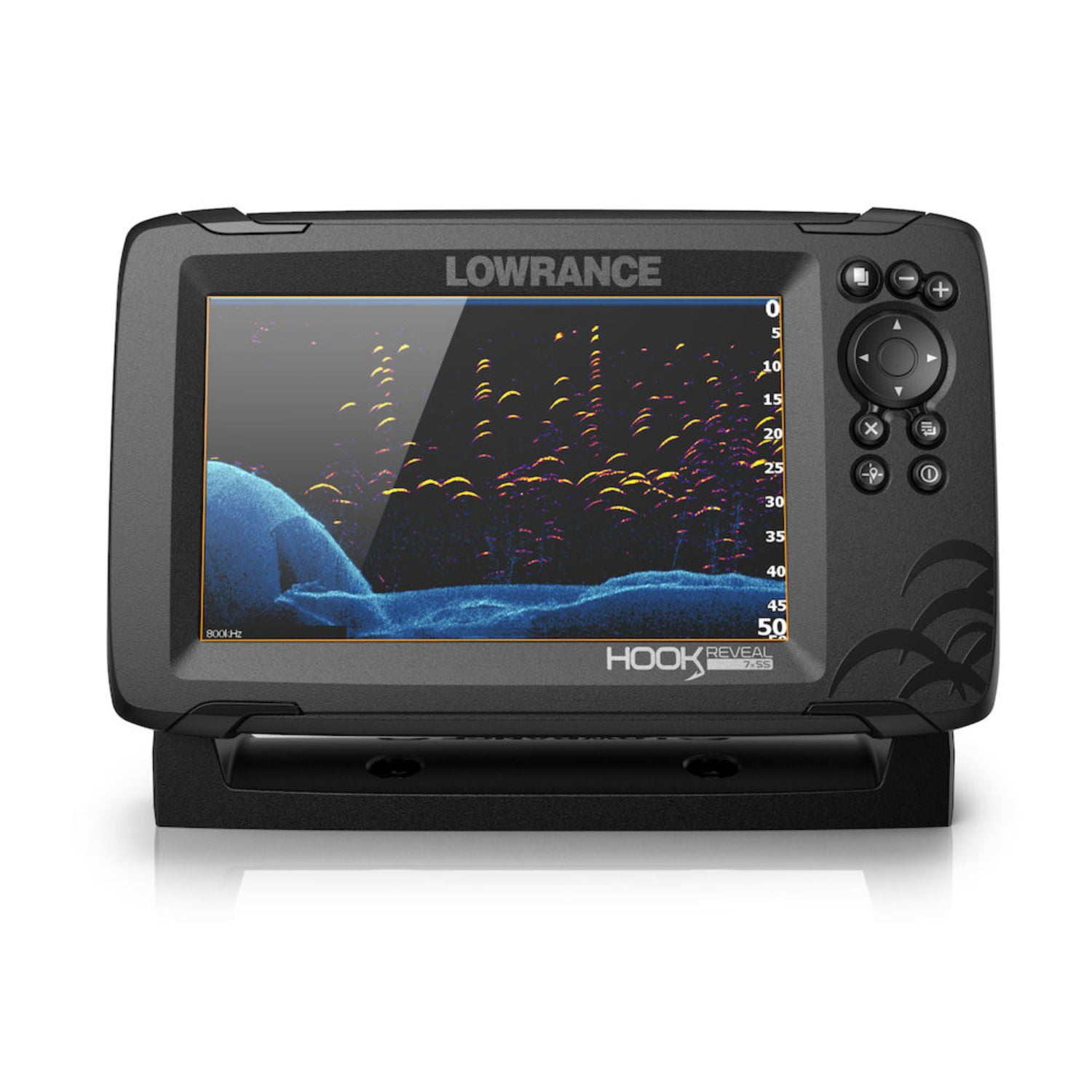Lowrance Hook Reveal Fish finder Splitsht with Down scan Imaging
