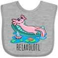 thumbnail image 3 of Inktastic Relaxolotl- Cute Axolotl on Summer Vacation Boys or Girls Baby Bib, 3 of 4