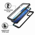thumbnail image 3 of Dteck iPhone 12 Mini Case Waterproof IP68 Dustproof Case with Built-in Screen Protector, Underwater Outdoor Full Body Heavy Duty Shockproof Protective Cover, Black + Clear, 3 of 10