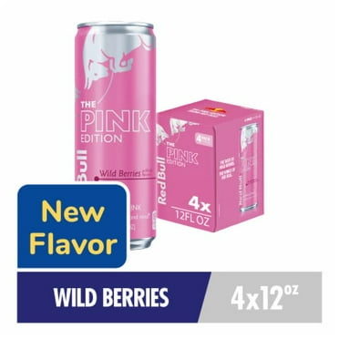 Red Bull Pink Edition Energy Drink Cans 4 pk / 12 fl oz