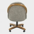 thumbnail image 3 of Chromcraft CM92 Caster 19.5" Solid Wood Dining Chair in Medium Oak, 3 of 5