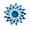 Blue, variant on fsxdhpcsgfc Home DIY Sunflower Acrylic Three- Wall Sticker Decoration Trumpet Ornament Sculptures in Ice Sculpture Paste for Painting