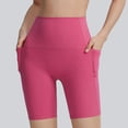 thumbnail image 4 of Ytndtr Biker Shorts for Women Tummy Control High Waist Workout Athletic Yoga Compression Long Shorts, 4 of 6
