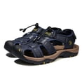thumbnail image 4 of Lopsie Men's Outdoor Hiking Sandals Beach Sandals Leather Closed Toe Fisherman Sandal For Men, 4 of 12