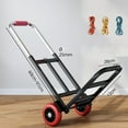 thumbnail image 7 of jiaping Folding Hand Truck Hand Cart Utility Carts Carrier with 3 Elastic Ropes Portable, 7 of 7