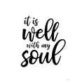 thumbnail image 3 of Lux + Me Designs 15x18 Black Modern Framed Museum Art Print Titled - It is Well with My Soul, 3 of 5