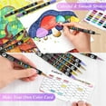 thumbnail image 2 of Acrylic Paint Markers, 36-Pack Dual-Tip Dual-Color, Water-Based, Quick Dry, Safe, Waterproof Coloring Markers, Coloring Book Marker Set, Ages 3+, 2 of 9