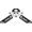 White / Black, variant on Pine Ridge Archery Kwik Stand Bow Support White/Black