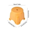 thumbnail image 3 of Gallickan Step Stool, Plastic Household Mini Chair, Lightweight Bathroom Kitchen Helper Kids Standing Aid, Yellow, 3 of 6