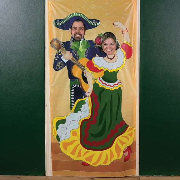 Fiesta Couple Photo Door Banner - Party Decor - 1 Piece