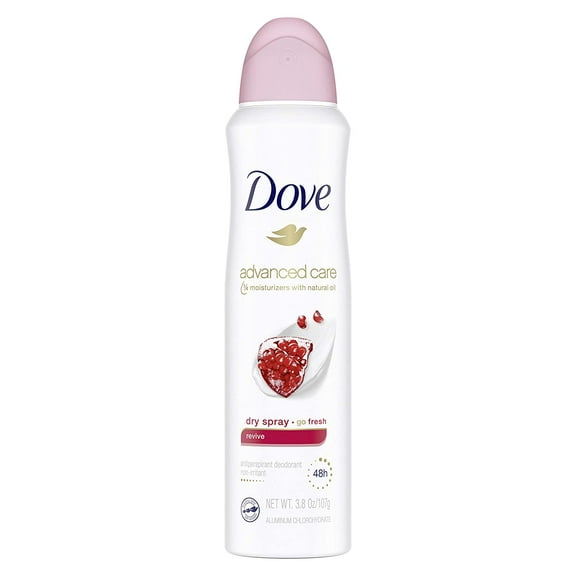 Dove Dry Spray Antiperspirant, Revive, 3.8 oz