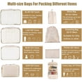 thumbnail image 2 of 7/8/10 pcs Packing Cubes Set for Travel, Packing Organizers Bags Set with Toiletries Bag for Luggage Suitcase - Lightweight Travel Essential Bag, 2 of 6