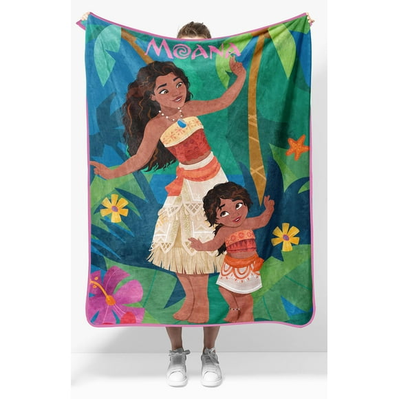Manta de felpa Jay Franco Disney Moana para niños, 100 x 125 cm