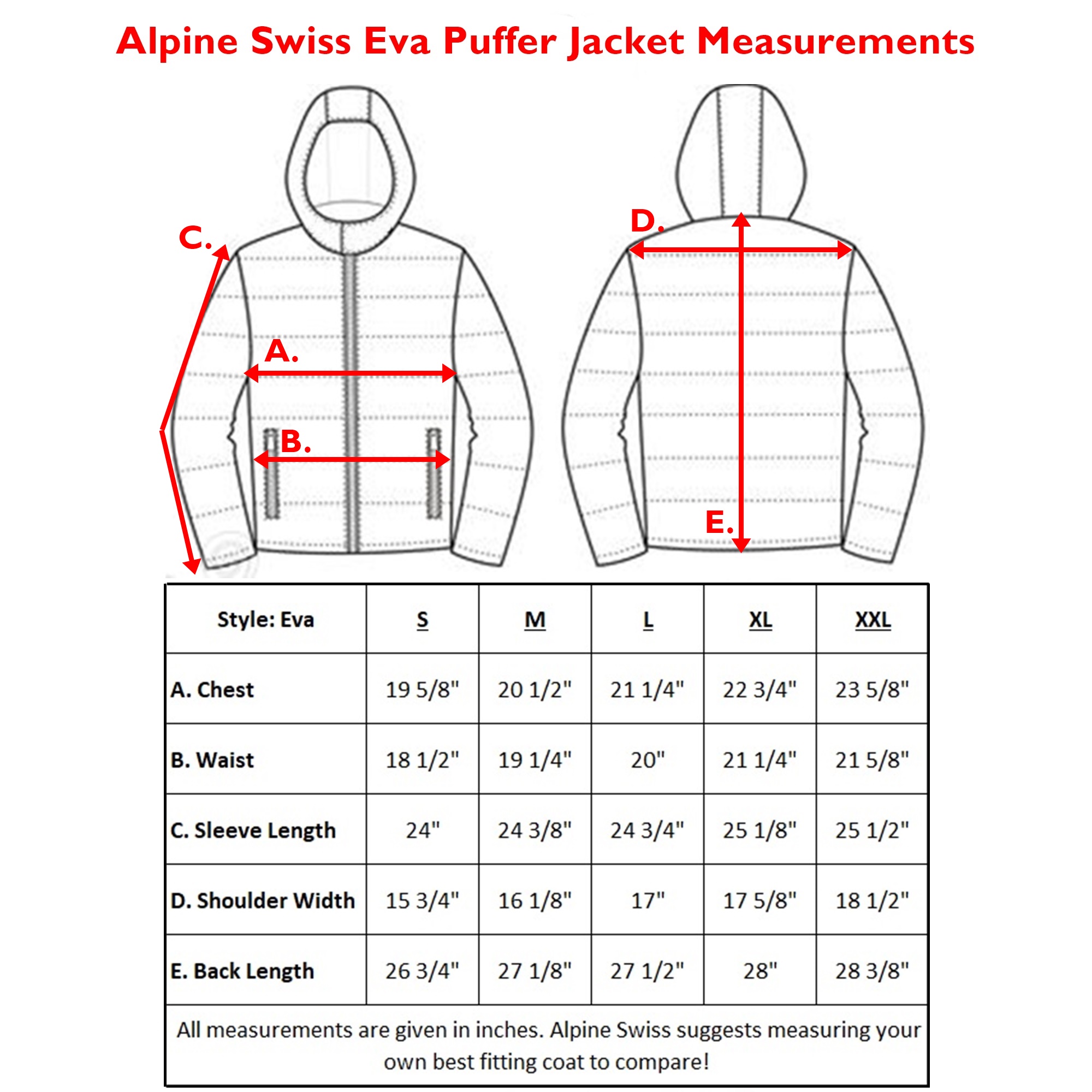 Alpine Swiss Eva Women's Lightweight Hooded Puffer Jacket photo 6