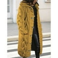 thumbnail image 4 of Cárdigan de Larga de Punto Grueso para Mujer, Suéter de Otoño Invierno de Gran Tamaño con Botones y Bolsillo. Amarillo 4XL, 4 of 7