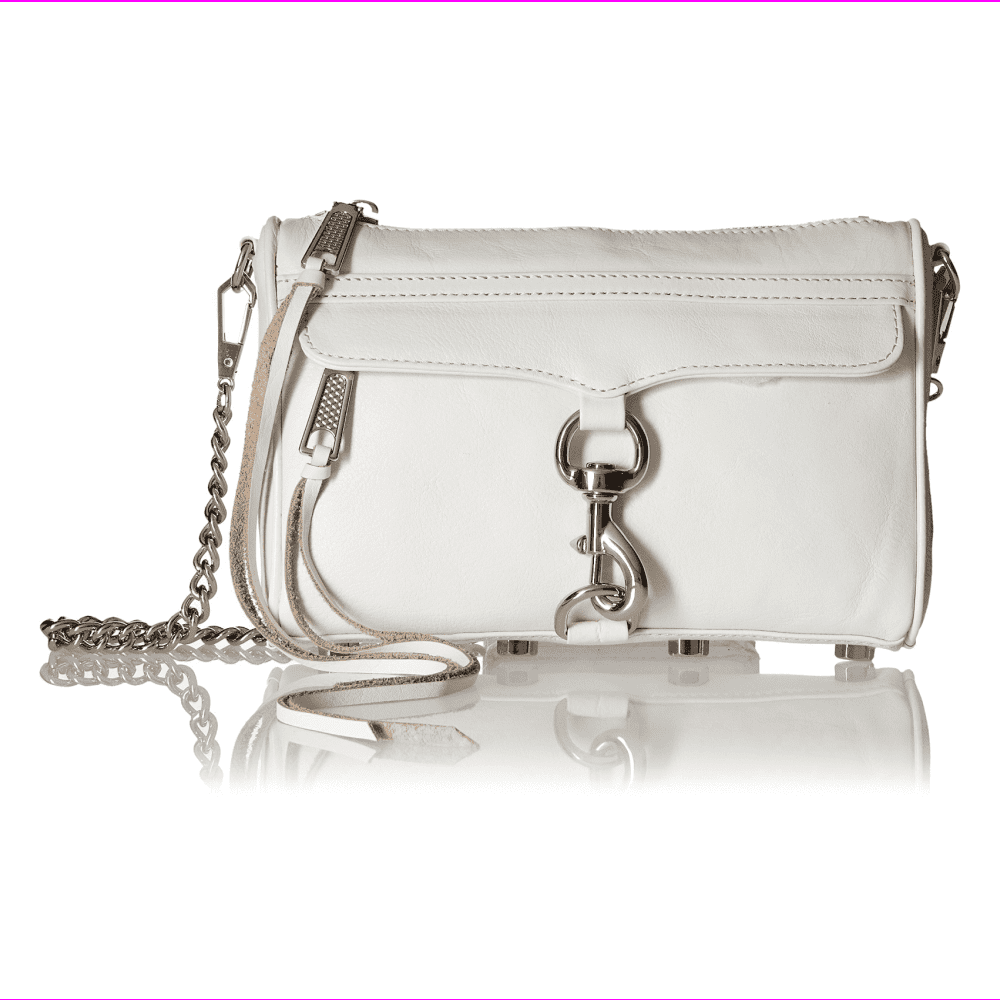 Rebecca Minkoff HU17EFCX01 Mini M.A.C. Crossbody Handbag OPTIC WHITE