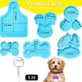 thumbnail image 2 of 6 Pieces Resin Dog Tag Mold Pet Cat Tag Resin Mold Cat Tag Dog Tag Silicone Mold Dog Bone Shaped Silicone Mold with 20 Key Rings for DIY Pet Cat Tag Keychain Jewelry Cake Chocolate, 2 of 7