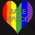 thumbnail image 3 of CafePress - Safe Space In Heart Dark T Shirt - Men's Classic Graphic Cotton T-Shirt, 3 of 4
