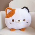 thumbnail image 2 of Cute Round Cat Plush Pillow Toy Multicolor Cat Dumplings Stuffed Soft Animal Doll Bed Sofa Cushion Nice Birthday Gift Home DecorWhite25cm Deng Xun unisex, 2 of 2