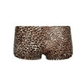 thumbnail image 4 of TMOYZQ Mens Leopard Print Double Pouch Boxer Briefs Stretch Breathable Soft Support Ball Pouch Bulge Enhancing Underwear Quick Dry Bikini Briefs Trunks Underpants, 4 of 4