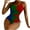 Green, variant on Edvintorg Women's Ruched High Cut One Piece Swimsuit Bathing Suit Monokini with Adjustable Spaghetti Straps Sexy Slimming Swimwear
