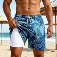 thumbnail image 2 of Venzia Men Big and Tall Swim Trunks, Bathing Suit Boardshorts, 2 of 4