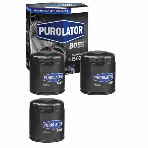 3 pc Purolator BOSS PBL12222 Engine Oil Filters for Oil Change Lubricant Filters Fits select: 2007-2019 CHEVROLET SILVERADO, 2013-2023 RAM 1500