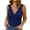 Dark Blue, variant on Up to 30% off! Kmdttou Fashion Women Sleeveless Garment Comfortable Breathable V-Neck Blouses Tops Fashion Layering Slim Trendy Cool Tops