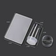 thumbnail image 3 of Kit - Stamp French Tip Tool Silicone Scraper Transparent Jelly Stamp for Manicure Precision and Nail Design, 3 of 6