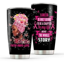 Breast Cancer Gift For Women, Breast Cancer Tumbler, Breast Cancer Survivor Gift, Breast Cancer Awareness Gift, Birthday Gift For Breast Cancer Patient, 20oz Breast Cancer Insulated Tumbler