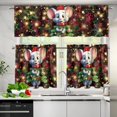 thumbnail image 3 of Christmas Mouse Kitchen Curtains and Valances Set Xmas Rod Pocket Valance and Tier Set for Bedroom Kitchen Cafe Living Room Bathroom, 54'''' x 36'''', 3 of 6
