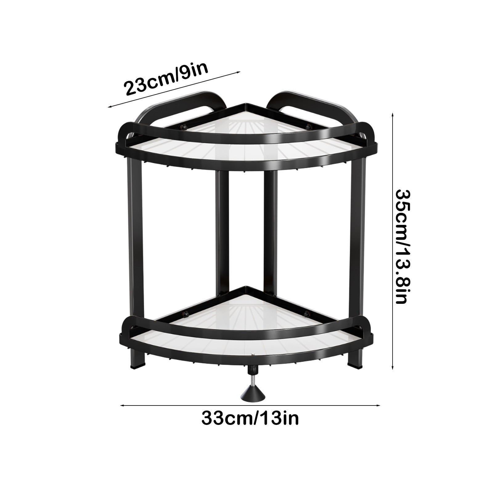 Amacok Corner Bathroom Counter Organizer Metal Bathroom Sink Organizer Countertop, Makeup Organizer for Vanity Storage Corner Skincare Organizers Bathroom Counter Shelf
