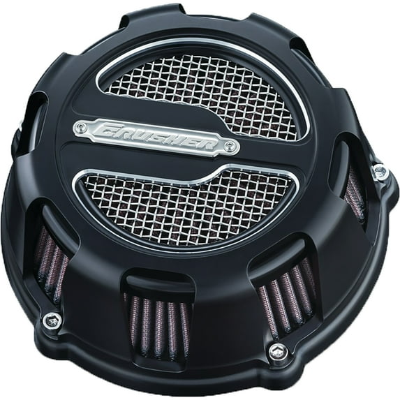 Kuryakyn Crusher Maverick Air Filter Compatible for Harley-Davidson FLT 99-17 - Satin Black