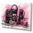 thumbnail image 2 of Designart "Pink Bag Envy The Designer s Touch II" Fashion Canvas Print, 2 of 5