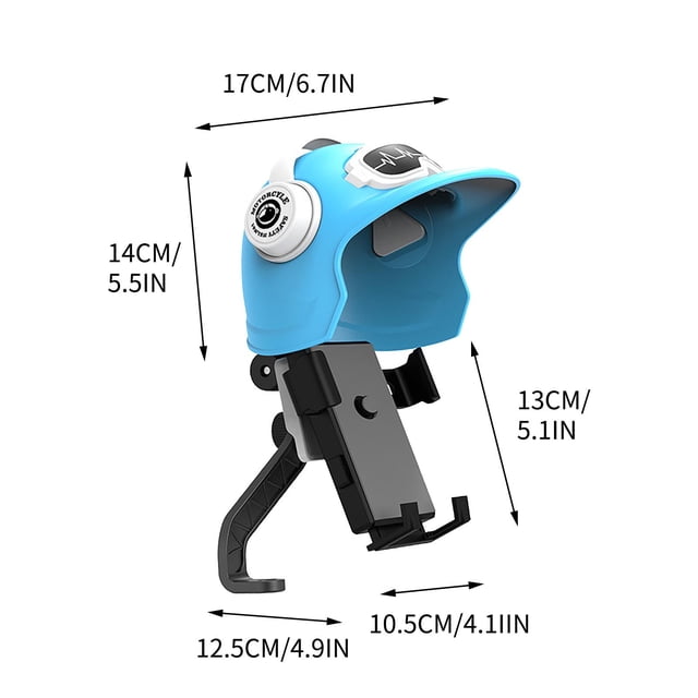 COM1950s Helmet Styling Bracket for Sun and Rain Protection, Cycling Phone Bracket