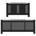 thumbnail image 3 of vidaXL Cache-Radiateur MDF Noir 205 cm, 3 of 5