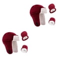 thumbnail image 4 of Qarigey Sombrero para niños pequeños Algodón cómodo Lana No se ensucia fácilmente Manoplas de doble capa Guantes de invierno Kit cálido Type2 NO2, 4 of 6