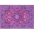 thumbnail image 1 of Ahgly Company Indoor Rectangle Medallion Purple Traditional Area Rugs, 8' x 10', 1 of 4