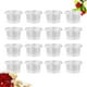 thumbnail image 3 of 50PCS 140ml Recipiente de plástico desechable Tazones de porciones transparentes Tazones con tapas para mousses Salsa Jelly Yogur, 3 of 4