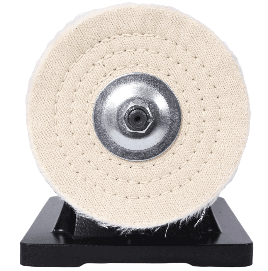 6-Inch Bench Buffer Grinder with 4 Wheels for Metal Jewelry Wood