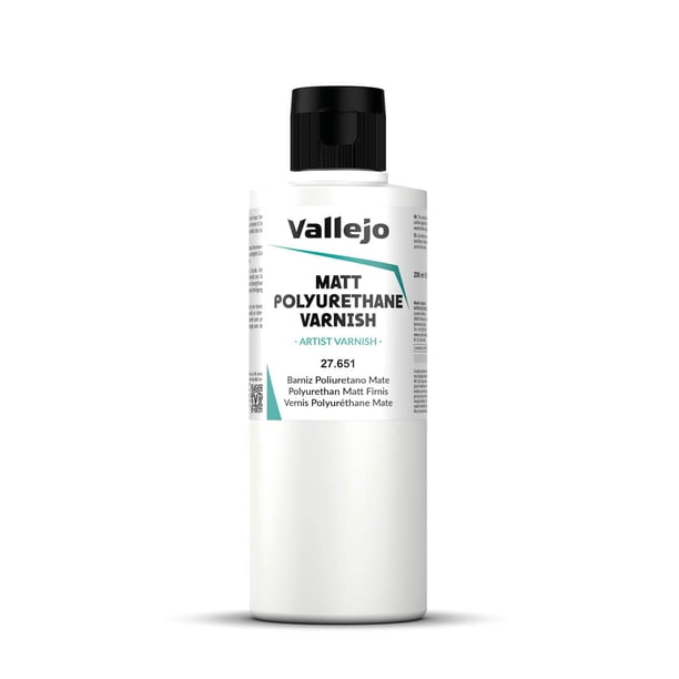 Barniz de Poliuretano Vallejo Acabado Mate 200 ml Resistente a Rayaduras
