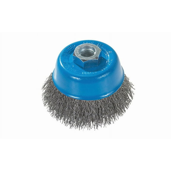 Walter 13D312 Wire Cup Brush .0118" Crimped Stainless Steel 3" M14X2.0 Arbor